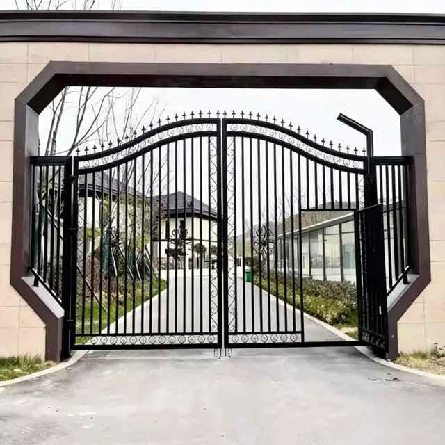 Portail fer forgé Mirmande, grande entrée de domaine