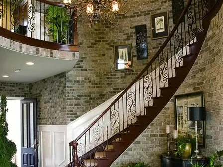 Rampe fer forgé Senlis, grand escalier tournant